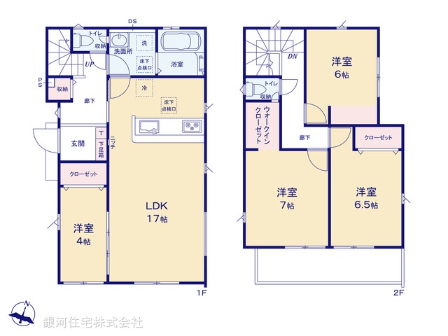 G00399138 千葉県松戸市小金原７丁目 新築一戸建て 4290万円【間取図】
