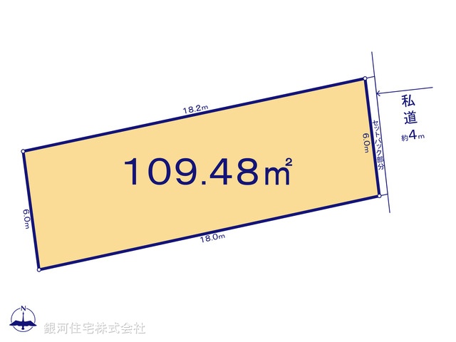 G00399153 千葉県千葉市中央区鶴沢町 土地 3090万円【区画図】