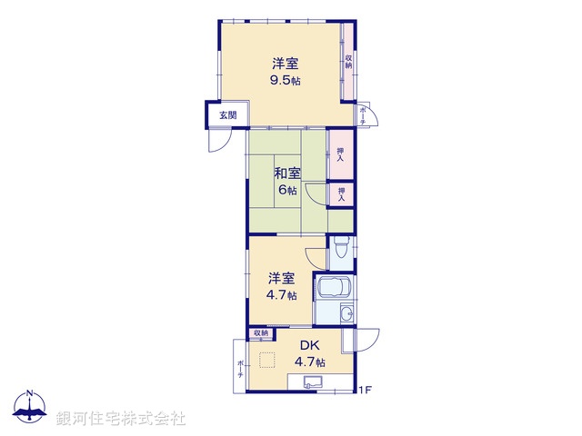 G00399208 千葉県船橋市丸山４丁目 中古一戸建て 498万円【間取図】