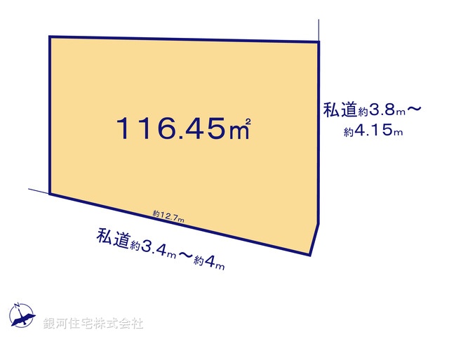 G00399240 東京都目黒区三田１丁目 土地 2億9900万円【区画図】