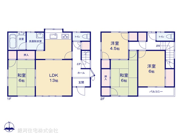 G00399266 埼玉県鴻巣市吹上富士見１丁目 中古一戸建て 799万円【間取図】