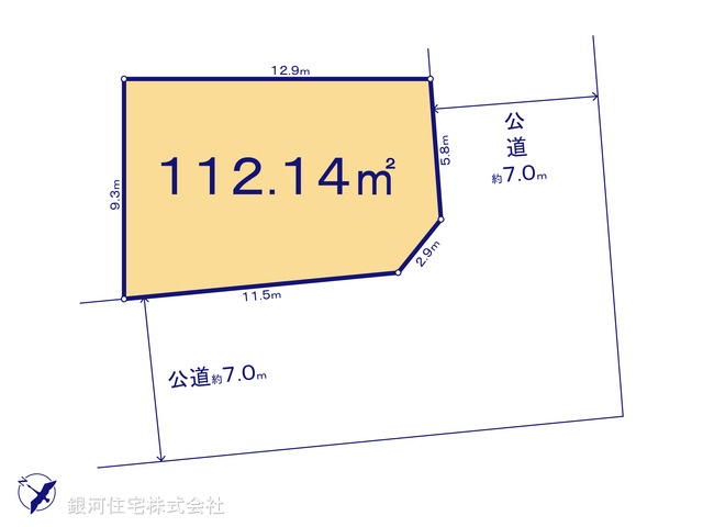 G00399303 埼玉県ふじみ野市大井２丁目 土地 4490万円【区画図】