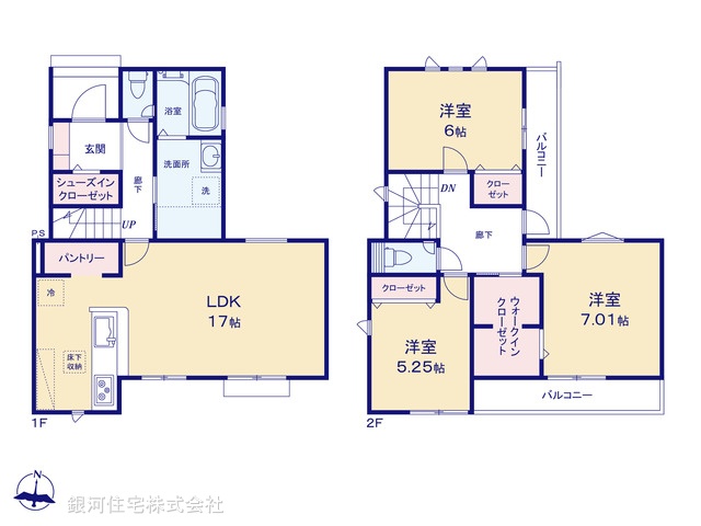 G00399324 埼玉県草加市金明町 新築一戸建て 4790万円【間取図】
