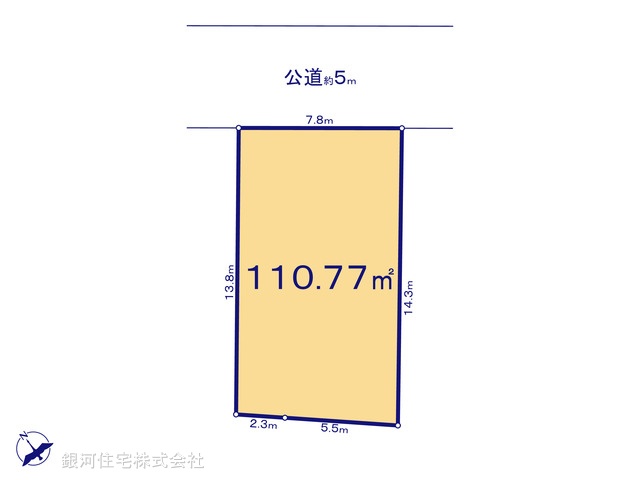 G00399373 千葉県船橋市高根台３丁目 土地 2690万円【区画図】