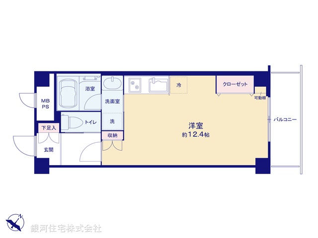 G00399461 東京都荒川区西日暮里４丁目 中古マンション 3290万円【間取図】