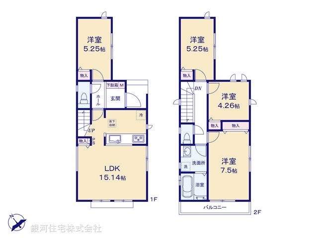 G00399576 千葉県市川市南大野１丁目 新築一戸建て 4190万円【間取図】