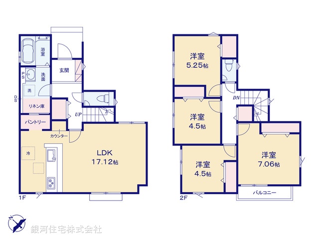 G00399654 東京都武蔵村山市中原１丁目 新築一戸建て 3280万円【間取図】