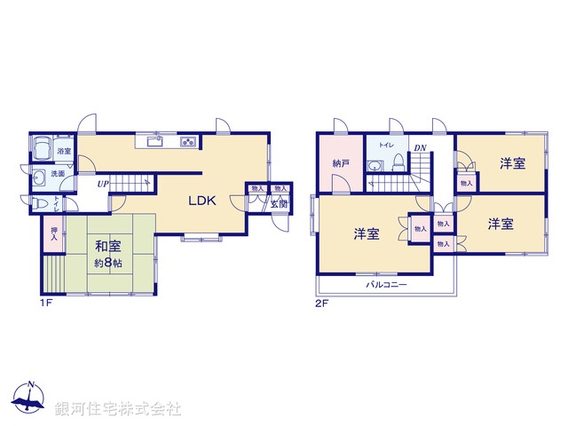G00399679 千葉県八千代市大学町２丁目 中古一戸建て 1780万円【間取図】
