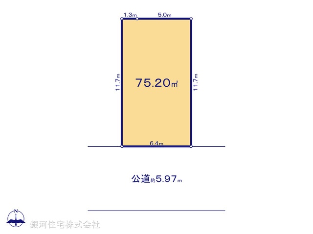 G00399715 千葉県浦安市東野２丁目 土地 5190万円【区画図】