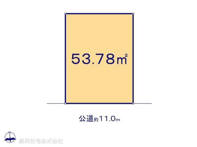G00399735 神奈川県川崎市川崎区殿町１丁目 土地 3650万円【区画図】