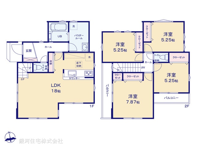 G00399771 東京都清瀬市梅園３丁目 新築一戸建て 5499万円【間取図】