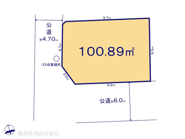 G00399785 東京都練馬区田柄４丁目 土地 7799万円【区画図】
