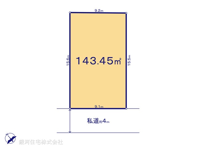 G00399796 千葉県松戸市稔台１丁目 土地 3190万円【区画図】