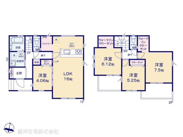 G00399844 埼玉県さいたま市岩槻区大字野孫 新築一戸建て 3699万円【間取図】