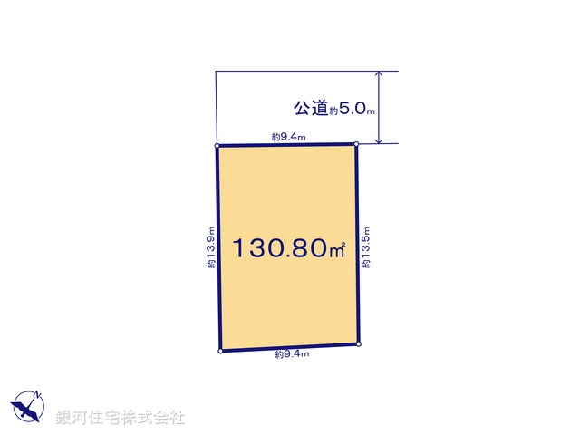 G00399848 東京都武蔵村山市残堀５丁目 土地 1800万円【区画図】