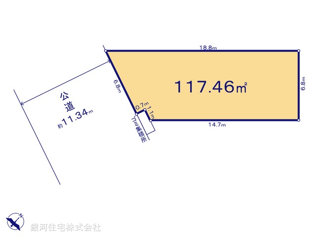 G00399857 神奈川県厚木市温水 土地(建築条件付土地) 2000万円【区画図】