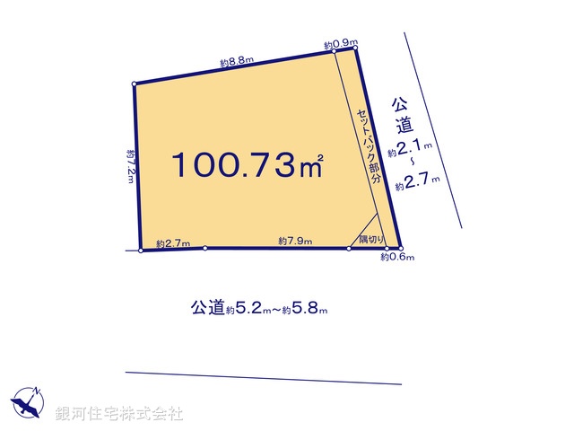 G00399863 東京都渋谷区神宮前２丁目 土地 3億6500万円【区画図】