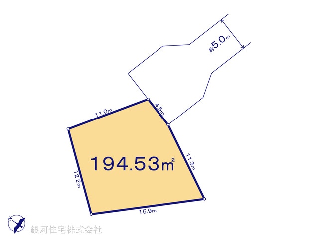 G00399865 千葉県柏市戸張 土地 1670万円【区画図】