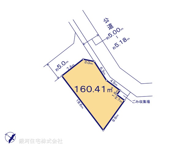 G00399869 千葉県柏市戸張 土地 1730万円【区画図】
