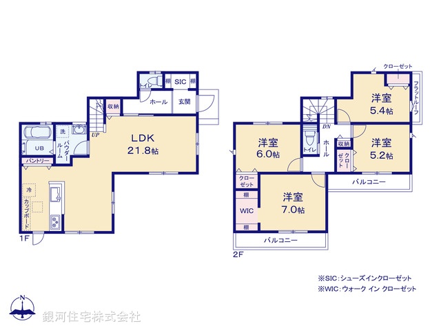 G00399874 神奈川県横浜市金沢区釜利谷東７丁目 新築一戸建て 5490万円【間取図】