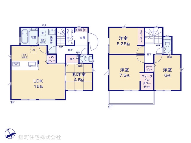 G00399877 千葉県松戸市栄町西４丁目 新築一戸建て 3890万円【間取図】