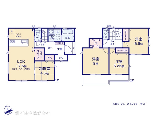 G00399879 千葉県松戸市栄町西４丁目 新築一戸建て 4290万円【間取図】
