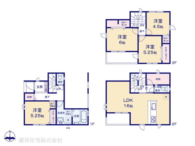 G00399890 埼玉県さいたま市桜区大字白鍬 新築一戸建て 3499万円【間取図】