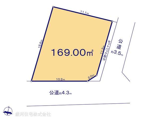 G00399893 東京都八王子市楢原町 土地 2880万円【区画図】