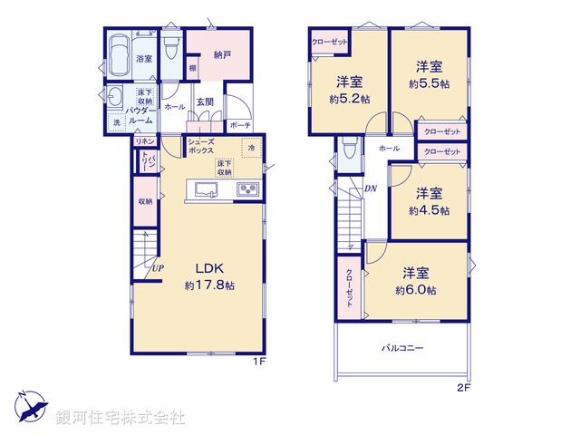 G00399939 神奈川県横浜市戸塚区影取町 新築一戸建て 3880万円【間取図】