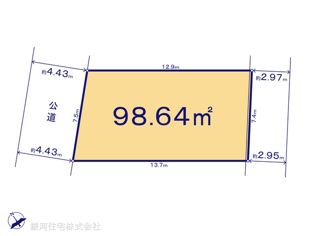 G00399962 東京都練馬区南大泉５丁目 土地 6799万円【区画図】
