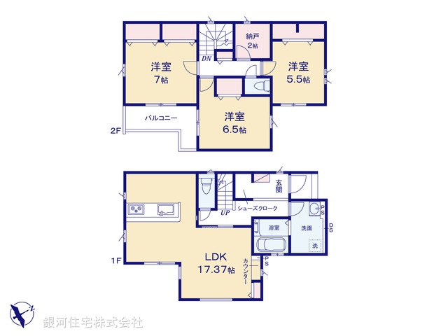 G00399985 埼玉県川口市大字芝 新築一戸建て 4499万円【間取図】