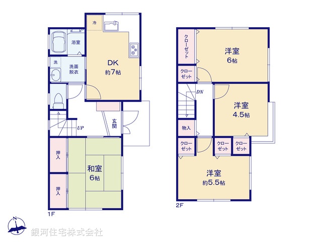 G00400070 神奈川県横須賀市吉井２丁目 中古一戸建て 2680万円【間取図】