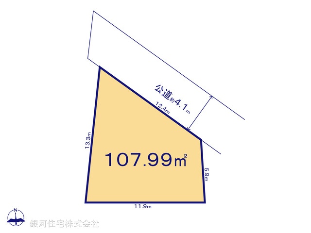 G00400075 埼玉県上尾市大字原市 土地 1800万円【区画図】